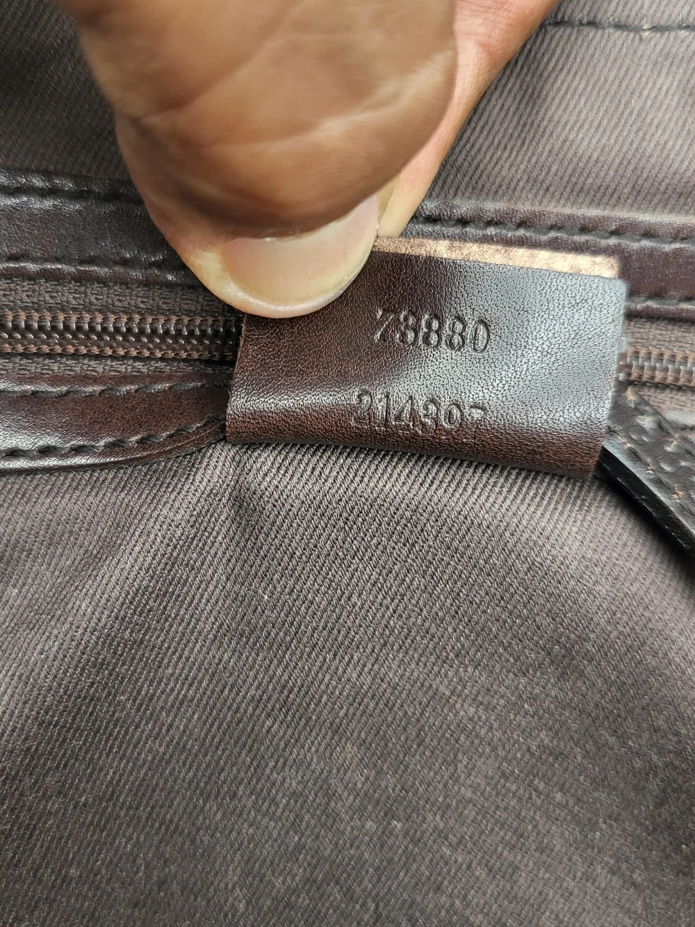 GUCCI Ophidia Canvas Monogram Shoulder Bag in Chocolate Brown. Authentic..